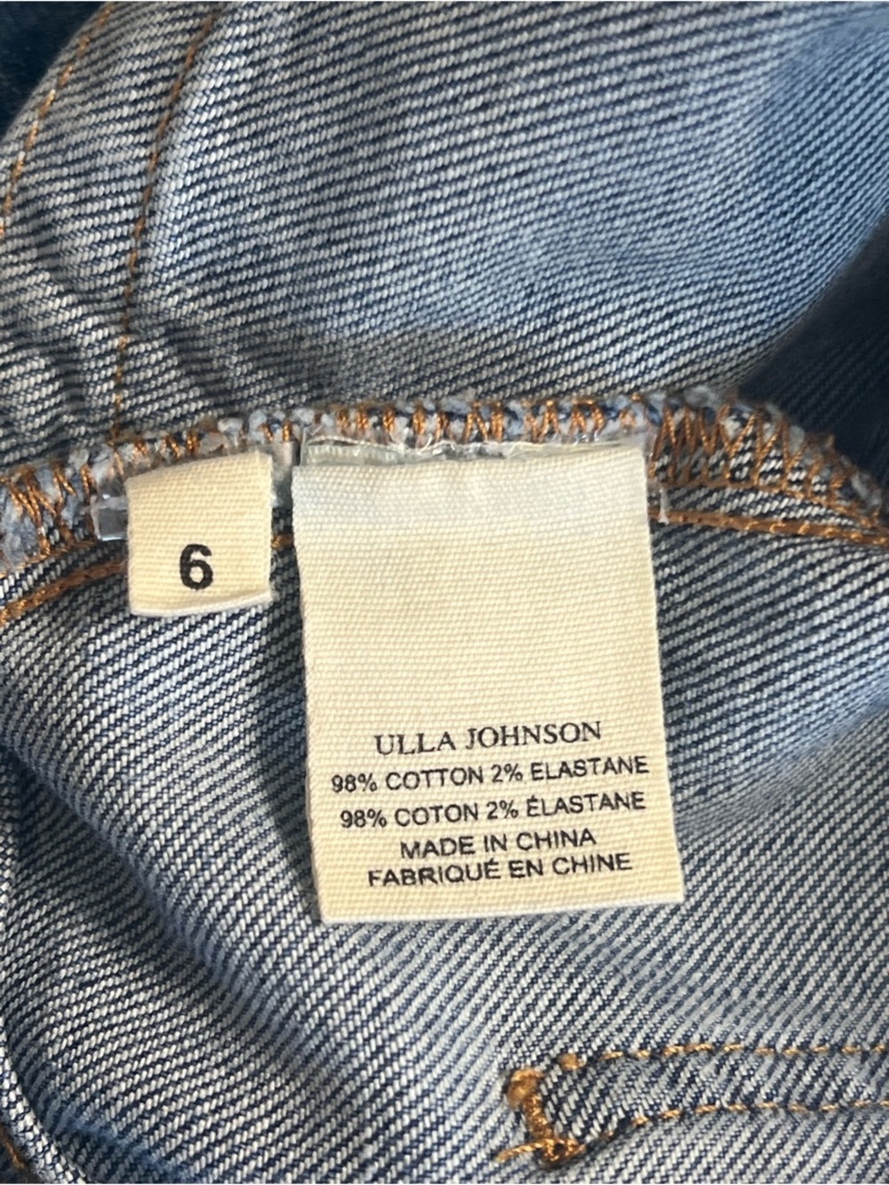 Ulla Johnson High Rise Wide Leg Belted Jeans Size 6 - Picture 9 of 15